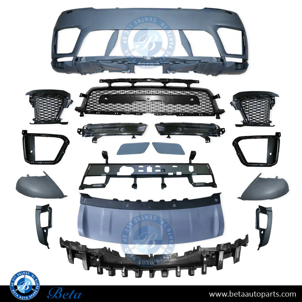 Range Rover Sport (2018-2022), Front Bumper with PDC with Camera Hole with Fog Lamps, China, LR113285