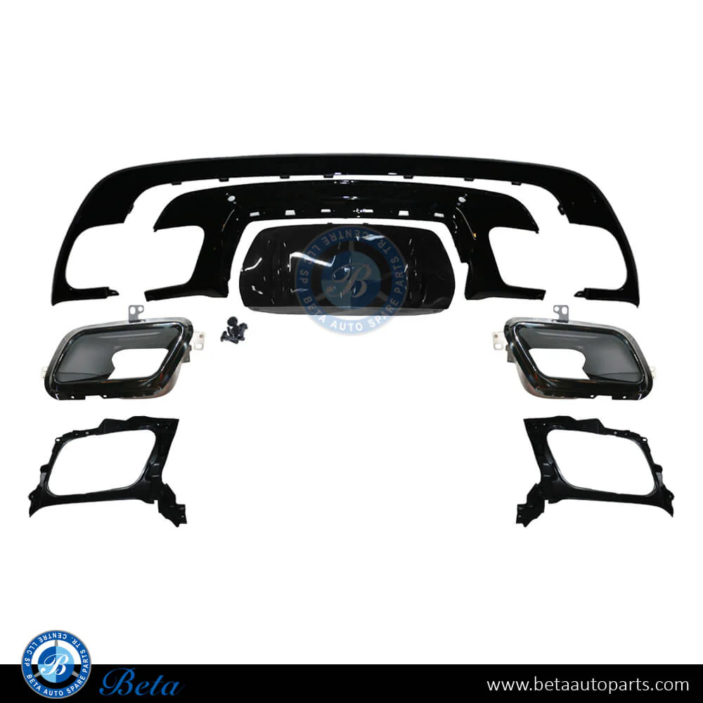 Range Rover Velar (2017-Up), Rear Diffuser R-Dynamic (Black), China