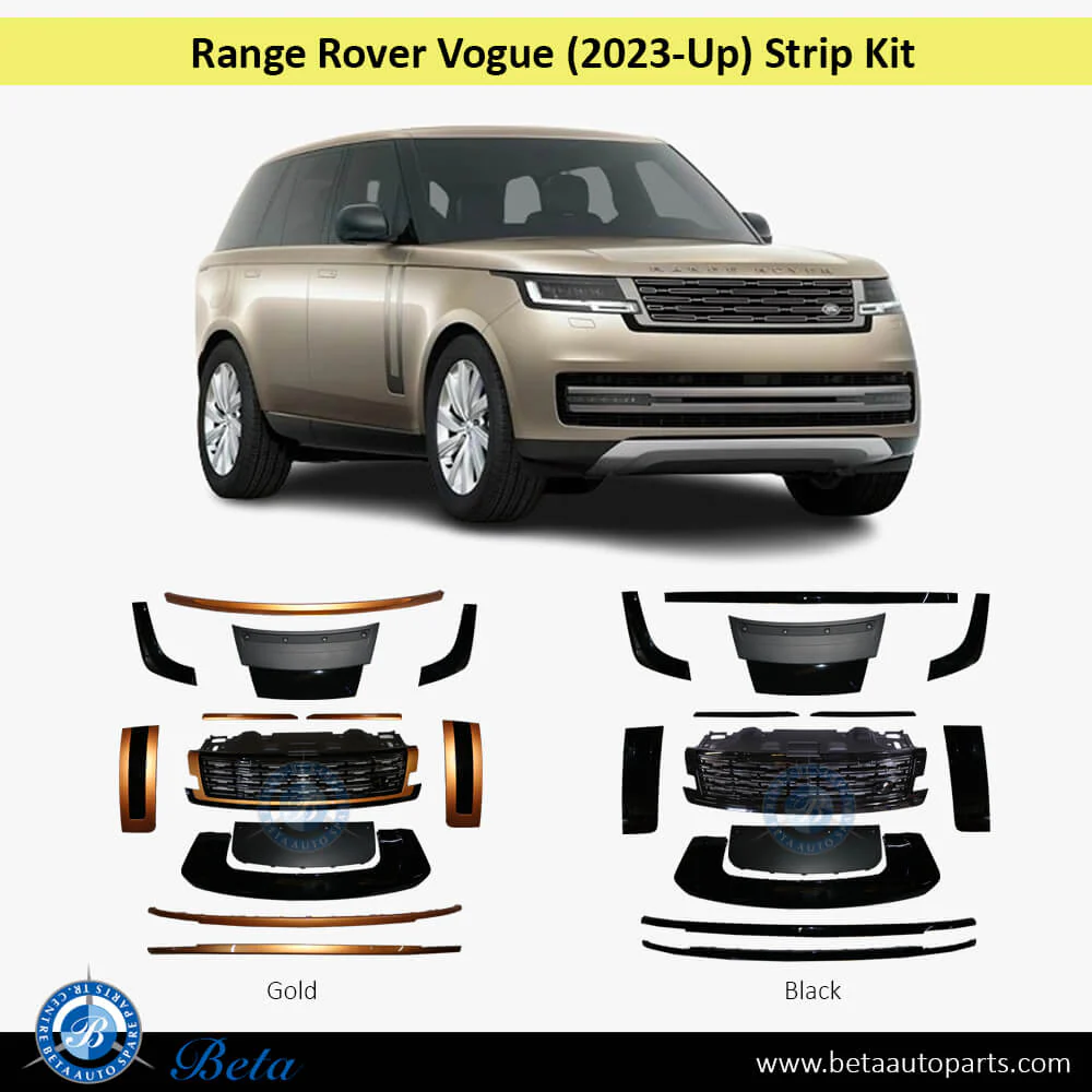 Range Rover Vogue (2023-Up), Strip Kit (Black), China - Image 2