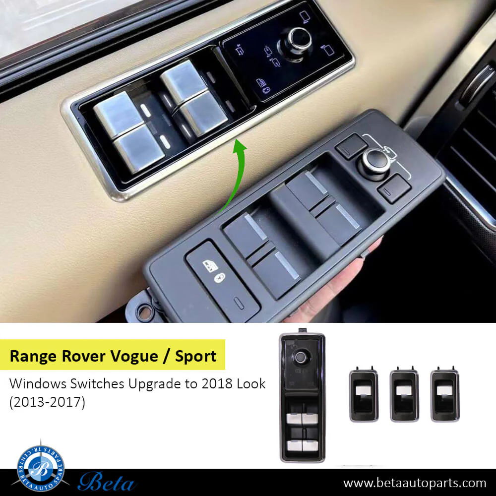 Range Rover Vogue / Sport (2013-2017), Window Switches Upgrade to 2018 Look, China, LR034932 / LR034811 - Image 2