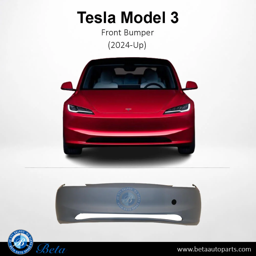 Tesla Model 3 (2024-Up), Front Bumper, China, 1694314-SC-G - Image 2