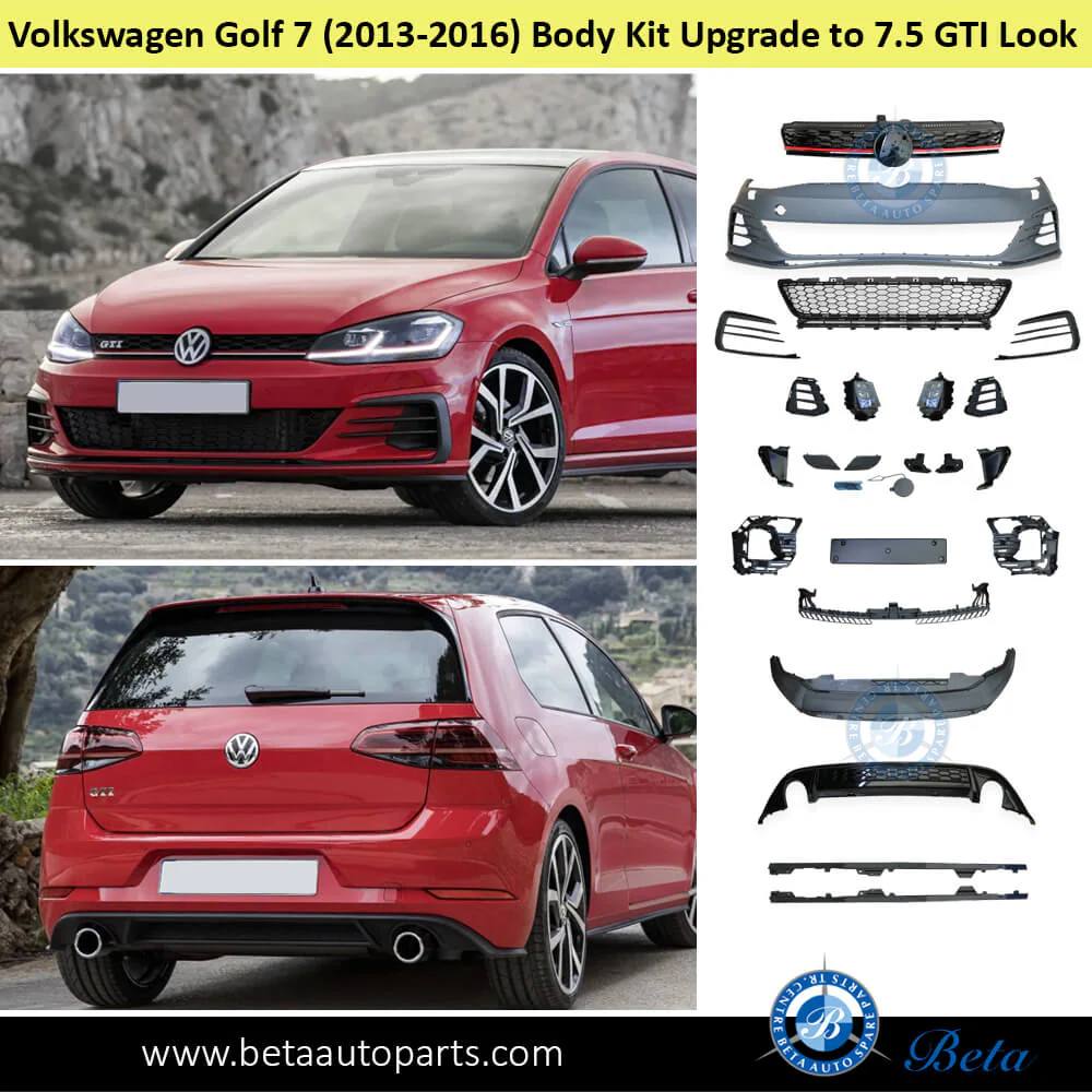 Volkswagen Golf 7 (2013-2016), Body Kit Upgrade to 7.5 GTI Look, China - Image 2