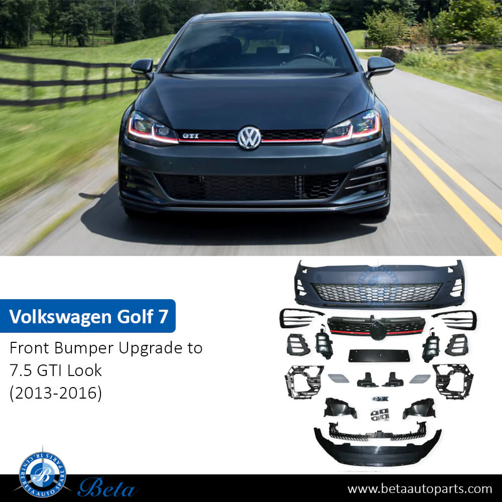 Volkswagen Golf 7 (2013-2016), Front Bumper Upgrade to 7.5 GTI Look, China, 5G0807217AD - Image 2