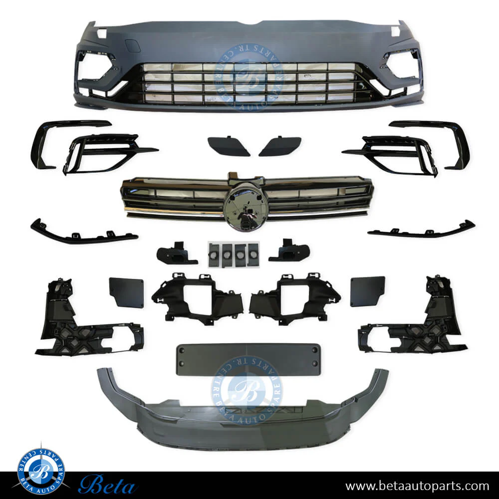 Volkswagen Golf 7.5 (2017-2019), Front Bumper Upgrade to R Look, China, 5G0807217GA