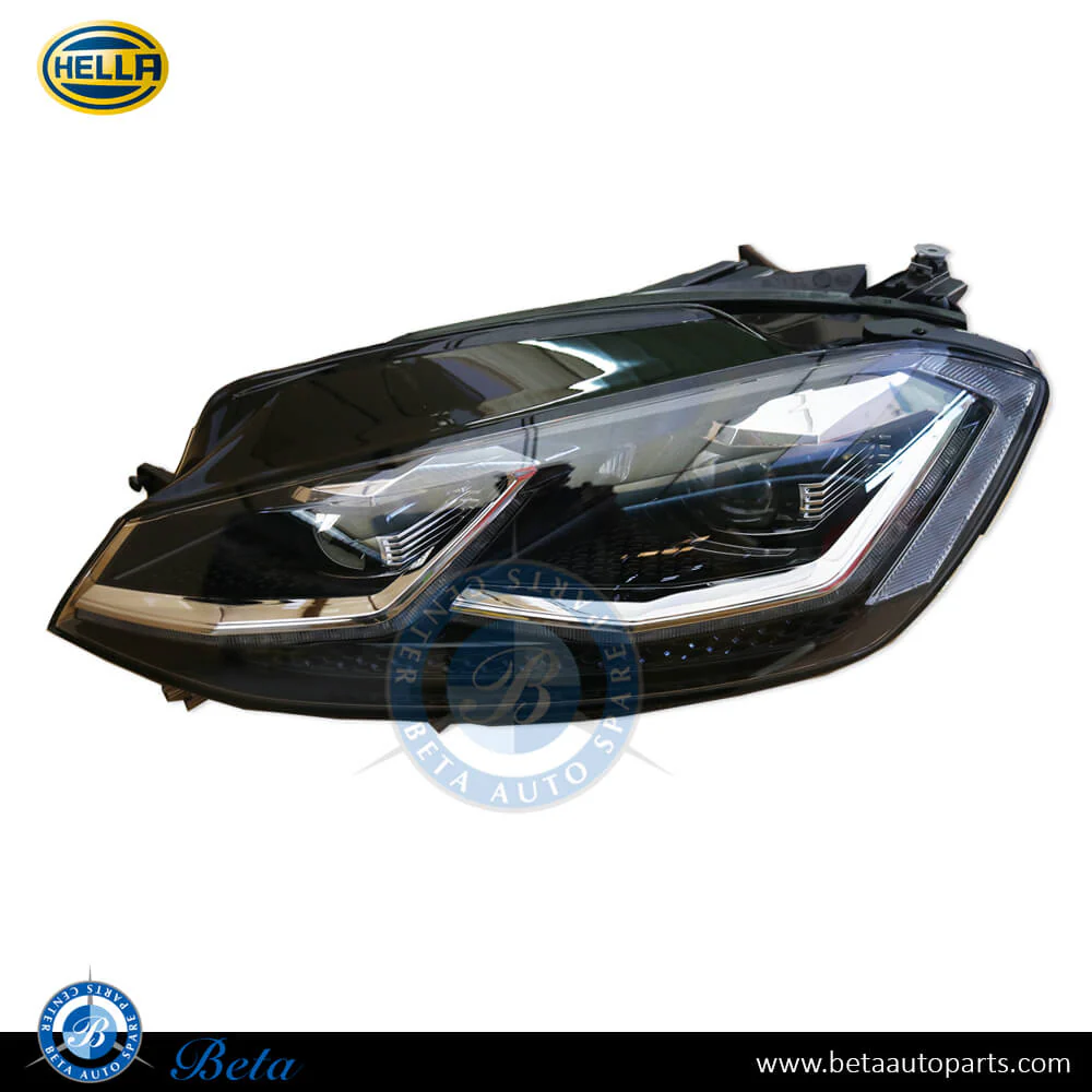 Volkswagen Golf 7.5 (2017-2019), Headlamp LED (Left), Hella, 5G1941773