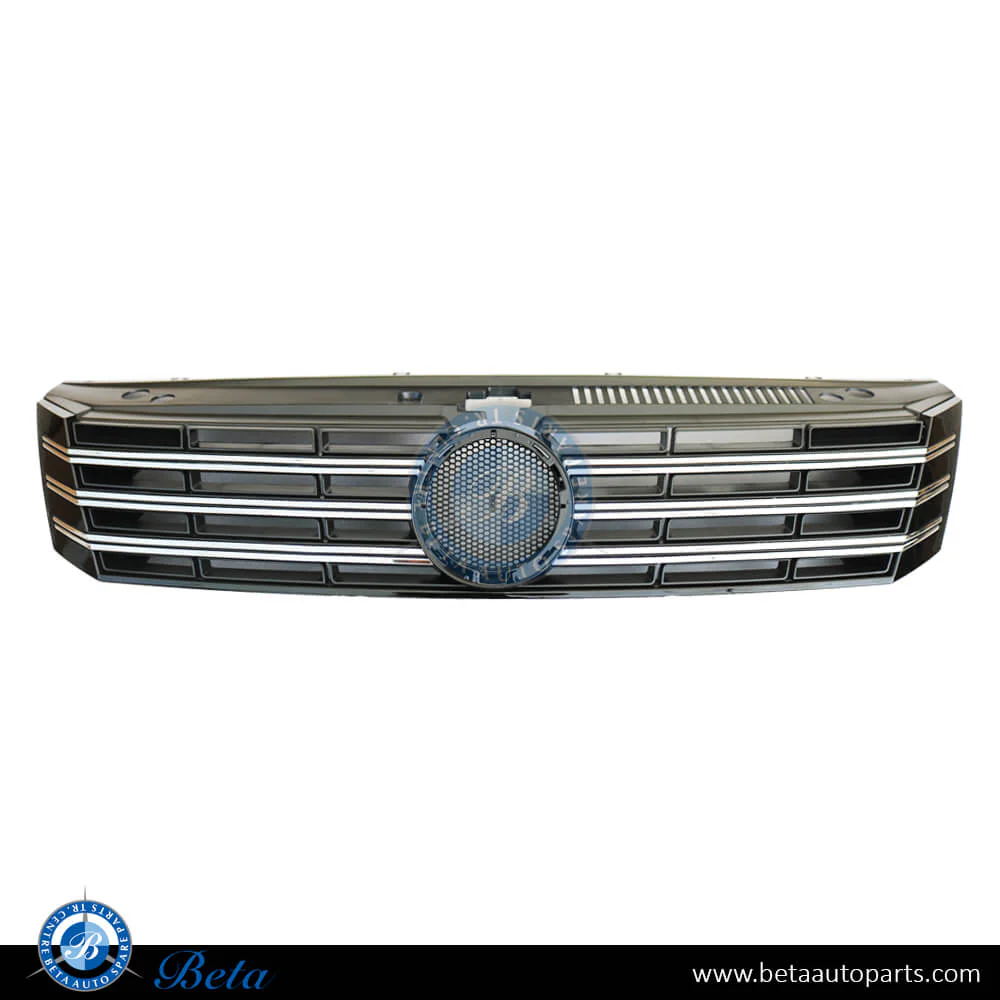Volkswagen Passat (2011-2014), Radiator Grille - USA Type (Black and Chrome), China, 561853651A