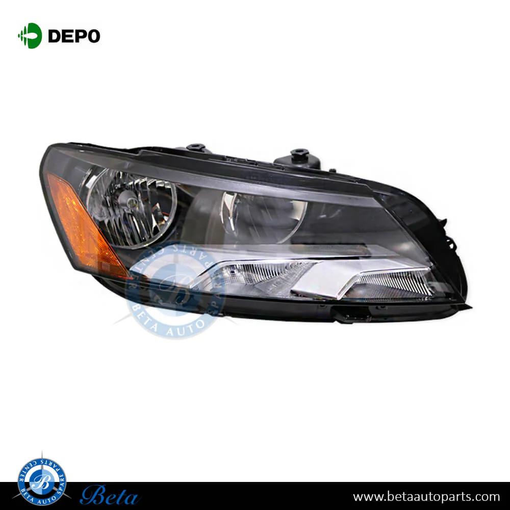 Volkswagen Passat (2011-2014), Headlamp Normal - USA Type (Right), Depo, 561941006A / 561941006D / 561941006A