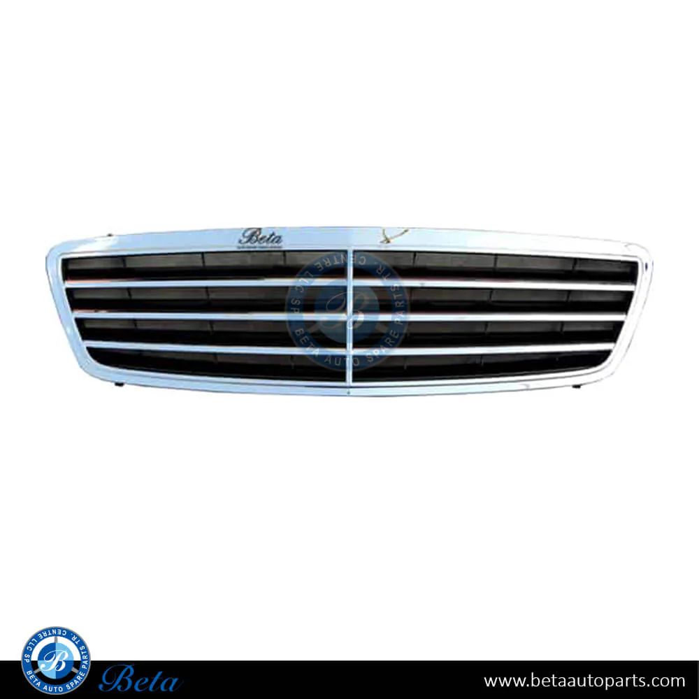 Mercedes C-Class W203 (2005-2007), Radiator Grille 3-Line Chrome (Black), Taiwan, 2038800223