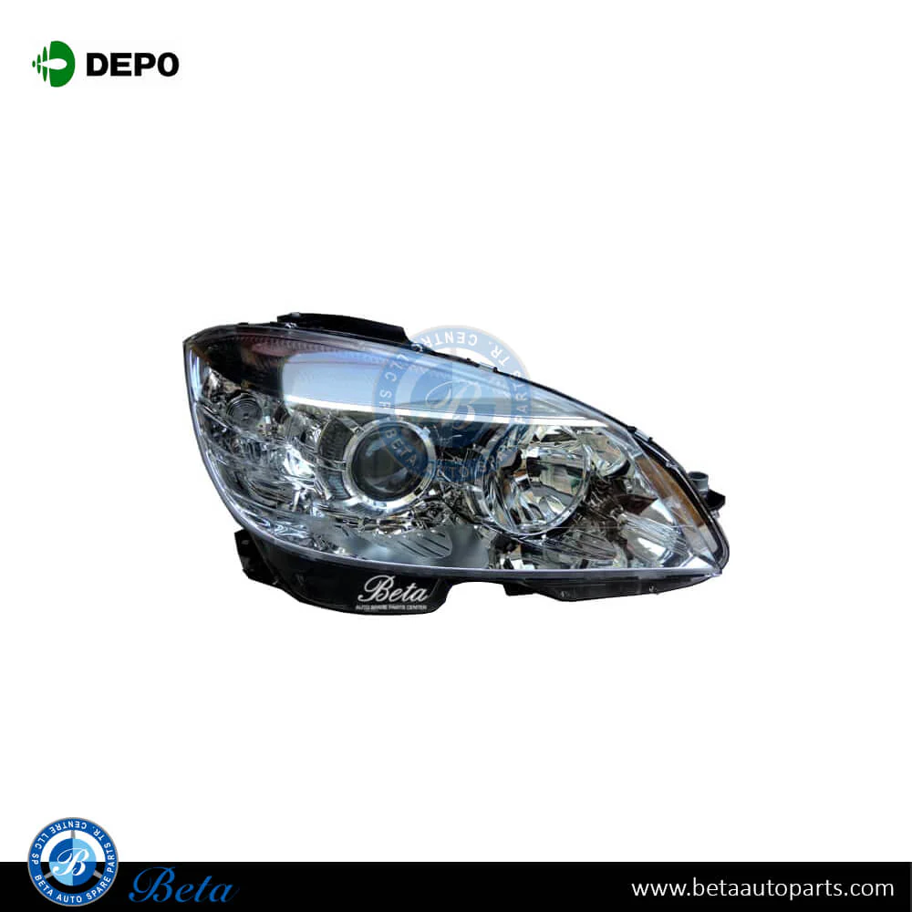 Mercedes C-Class W204 (2008-2010), Headlamp Normal (Right), Depo, 2048200661