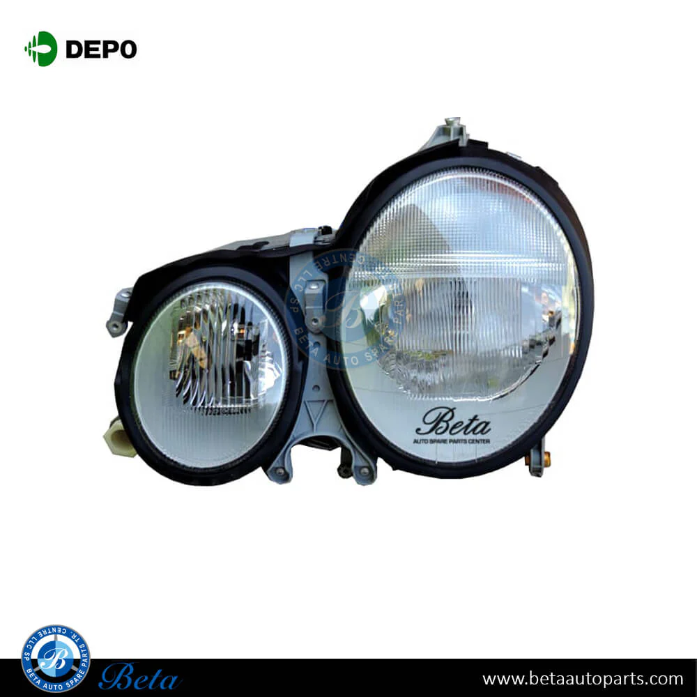 Mercedes E-Class W210 (2000-2002), Headlamp Normal (Left), Depo, 2108202761