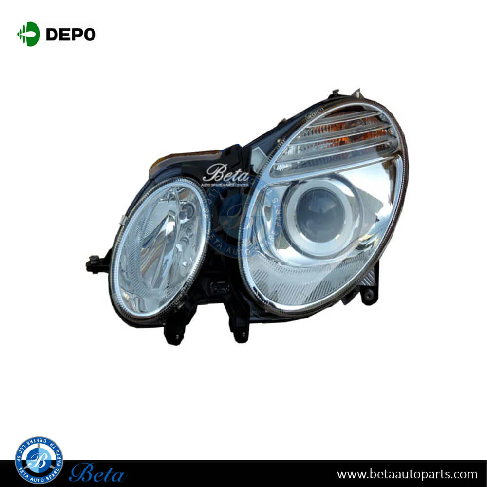 Mercedes E-Class W211 (2006-2009), Headlamp (Left), Depo, 2118202961