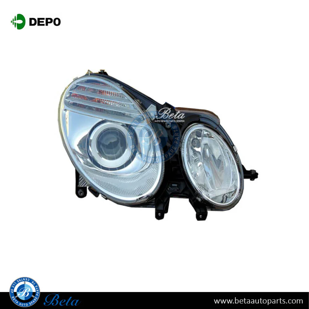 Mercedes E-Class W211 (2006-2009), Headlamp (Right), Depo, 2118203061