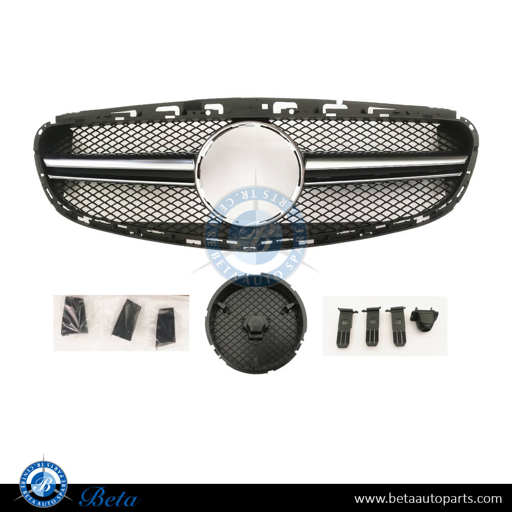 Mercedes E-Class W212 (2014-2016), Radiator Grille AMG E63 Look (Silver), China